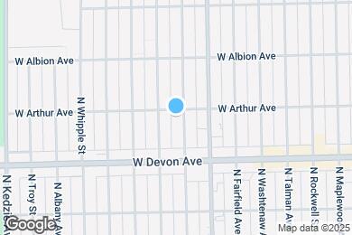 Map image of the property - 2843 W Arthur Ave