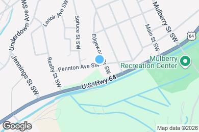 Map image of the property - 1105 Pennton Ave SW