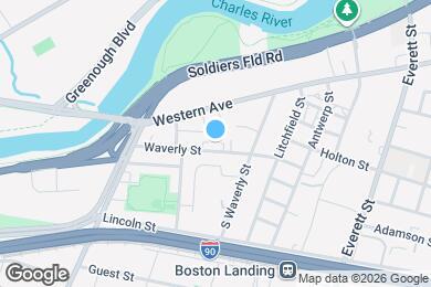 Map image of the property - 42 Waverly St