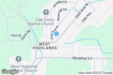 Map image of the property - 1010 26th Ave N
