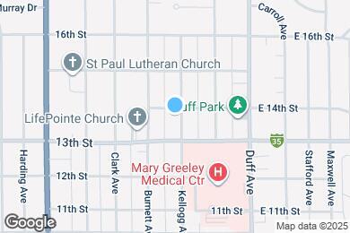 Map image of the property - 1323 Kellogg Ave