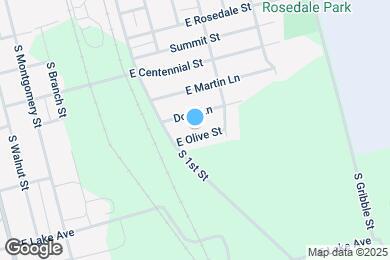 Map image of the property - 717 E Olive St