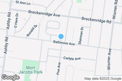 Map image of the property - 10211 Baltimore Ave