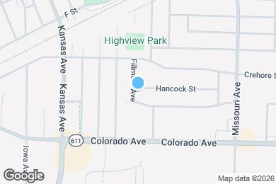 Map image of the property - 1535 Fillmore Ave