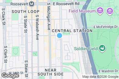 Map image of the property - 1422 S Indiana Ave