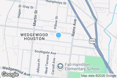 Map image of the property - 520 Moore Ave