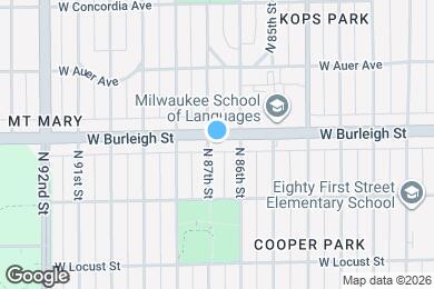 Map image of the property - 8625 W Burleigh St