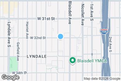 Map image of the property - 3205 Pillsbury Ave