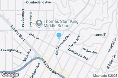 Map image of the property - 1233 Hyperion Ave