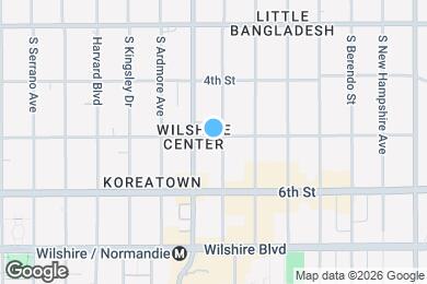Map image of the property - 501 S Mariposa Ave