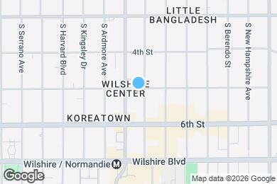 Map image of the property - 514 S Mariposa Ave