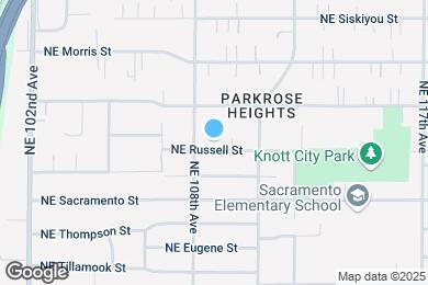 Map image of the property - 10833 NE Russell St