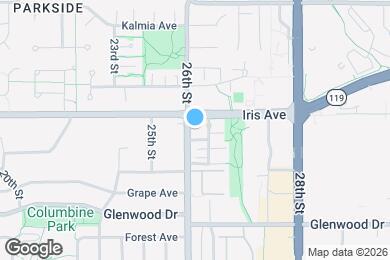 Map image of the property - 2610 Iris Ave