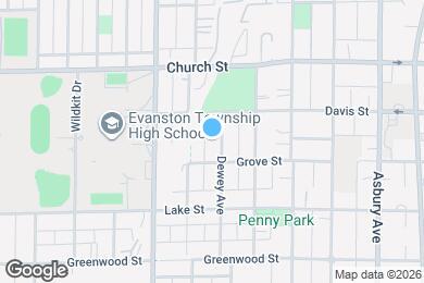 Map image of the property - 1566 Dewey Ave