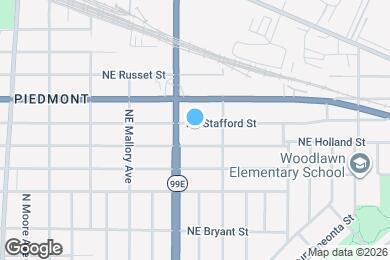 Map image of the property - 436 NE Stafford St