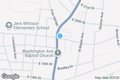 Map image of the property - 1835 N Washington Ave