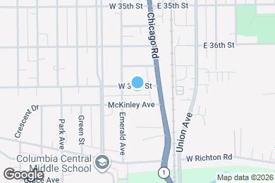 Map image of the property - 24 W 37th St