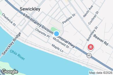 Map image of the property - 720 Ohio River Blvd
