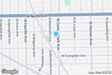Map image of the property - 1438 N Central Park Ave