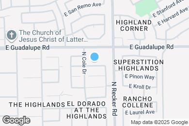 Map image of the property - 3930 E Barbarita Ave