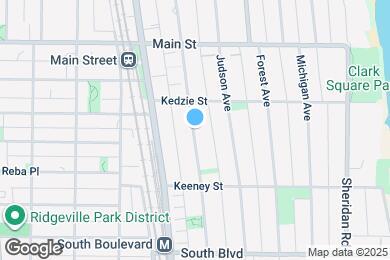 Map image of the property - 725 Hinman Ave