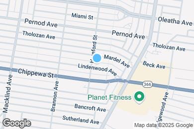 Map image of the property - 4975 Lindenwood Ave