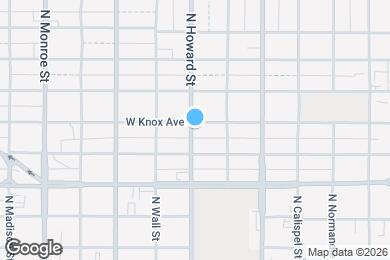 Map image of the property - 2020 N Howard St