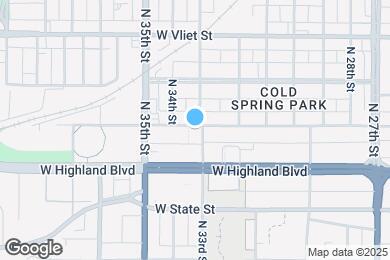 Map image of the property - 3303 W Juneau Ave