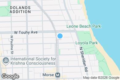 Map image of the property - 1366 W Estes Ave