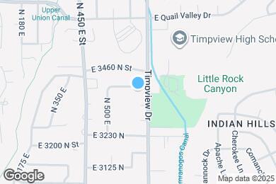 Map image of the property - 600 E 3400 N