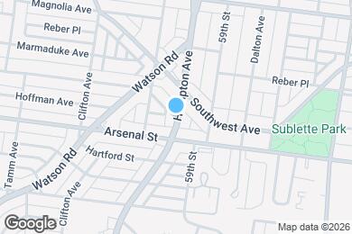 Map image of the property - 2835 Hampton Ave