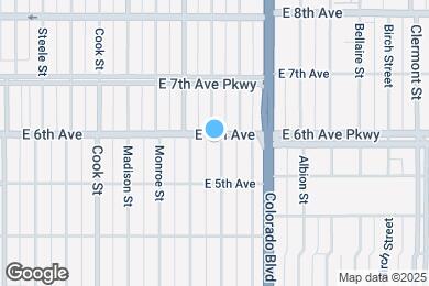 Map image of the property - 3738 E 6th Ave