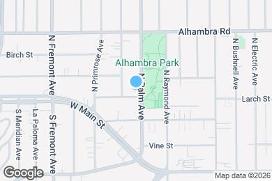 Map image of the property - 305 N Palm Ave