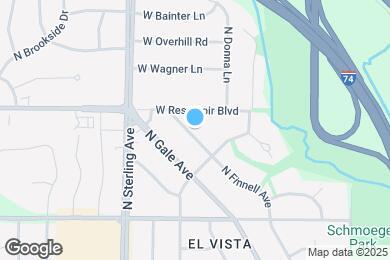 Map image of the property - 3624 N Finnell Ave
