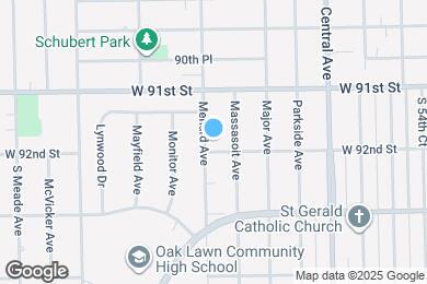 Map image of the property - 9141 Menard Ave