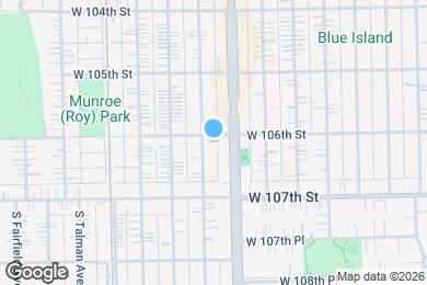 Map image of the property - 10601 S Artesian Ave