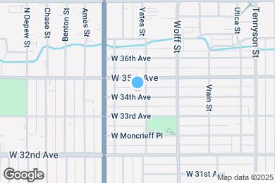 Map image of the property - 5019 W 34th Ave