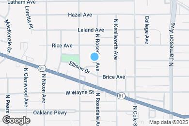 Map image of the property - 509 N Rosedale Ave