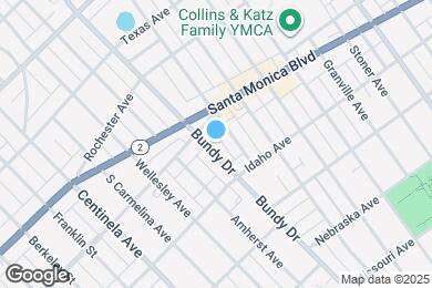 Map image of the property - 1532 S Bundy Dr