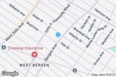 Map image of the property - 399 Bergen Ave