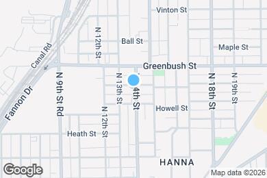 Map image of the property - 1321 Morton St