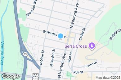 Map image of the property - 55 W Mission Ave