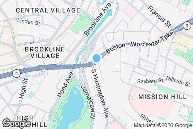 Map image of the property - 896 Huntington Ave