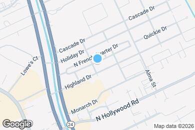 Map image of the property - 304 S French Quarter Dr