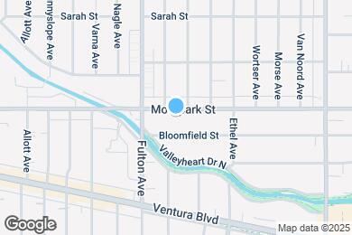 Map image of the property - 13214 Moorpark St