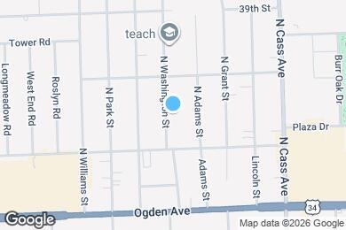 Map image of the property - 4019 N Washington St