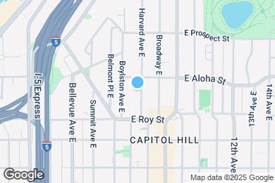 Map image of the property - 741 Harvard Modern studios with w/d in unit!