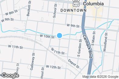Map image of the property - 1106 Parker St