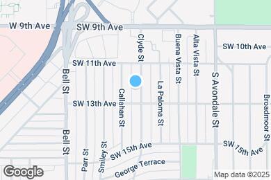 Map image of the property - 1112 Clyde St