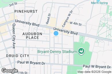 Map image of the property - Hub Tuscaloosa